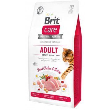 Brit Care Cat Adult Activity Support сухой корм для кошек, живущих на улице с курицей и индейкой 171298/0822 фото