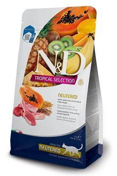 Farmina N&D Tropical selection сухий низькозерновий корм для стерилізованих кішок і кастрованих котів з ягням 177902 фото