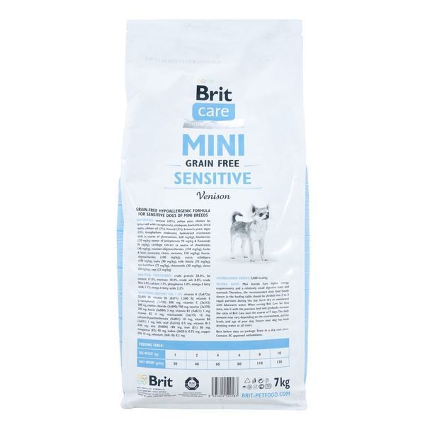 Brit Care Mini GF Sensitive сухой корм для собак мелких пород с чувствительным пищеварением с олениной 170778/0183 фото
