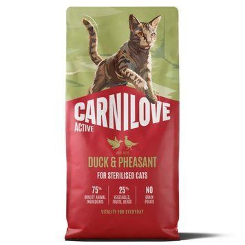 Сухой корм для стерилизованных кошек Carnilove Active Sterilised утка и фазан 173722 фото