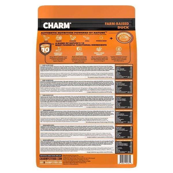 Charm Farm-Raised Duck сухий беззерновий корм для собак усіх порід і вікових груп з качкою 816551001362 фото