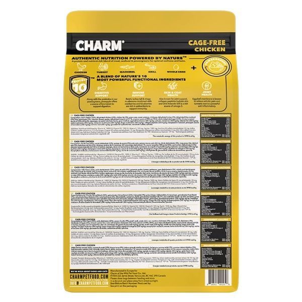 Charm Cage-Free Chicken сухой беззерновой корм для собак всех пород и возрастов с курицей 816551001249 фото