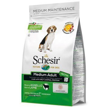 Schesir Dog Medium Adult Lamb сухой монопротеиновый корм для собак средних пород с ягненком 8005852261076 фото